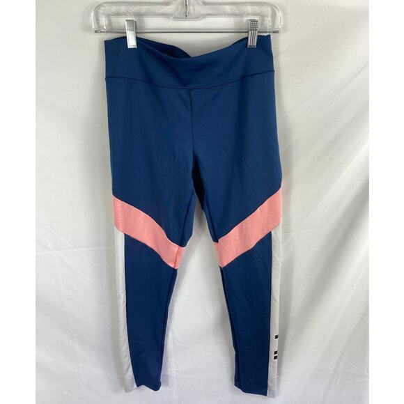 Adidas Climalite Blue Pink Leggings Size Medium - Picture 1 of 6